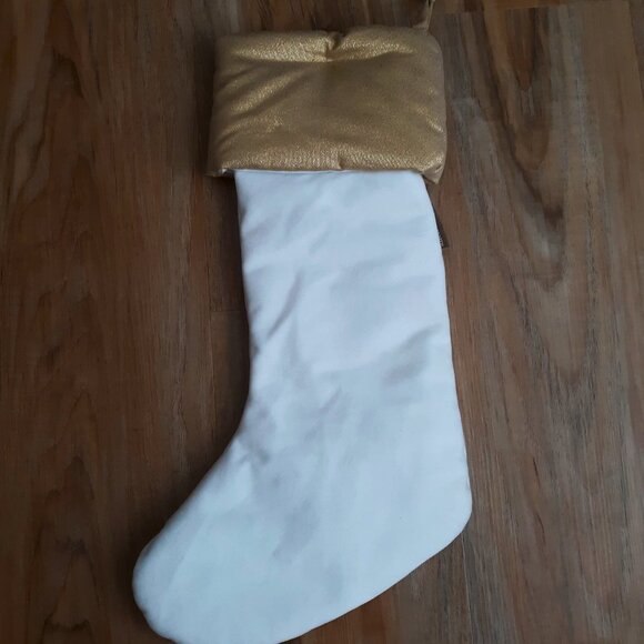 Allen + Roth Fancy Holiday Christmas Stocking Embroidered Floral Reindeer NWT - Picture 2 of 6